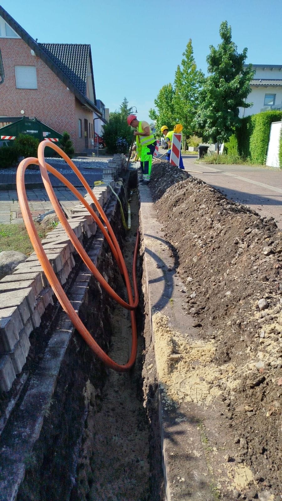 cables being put into ground